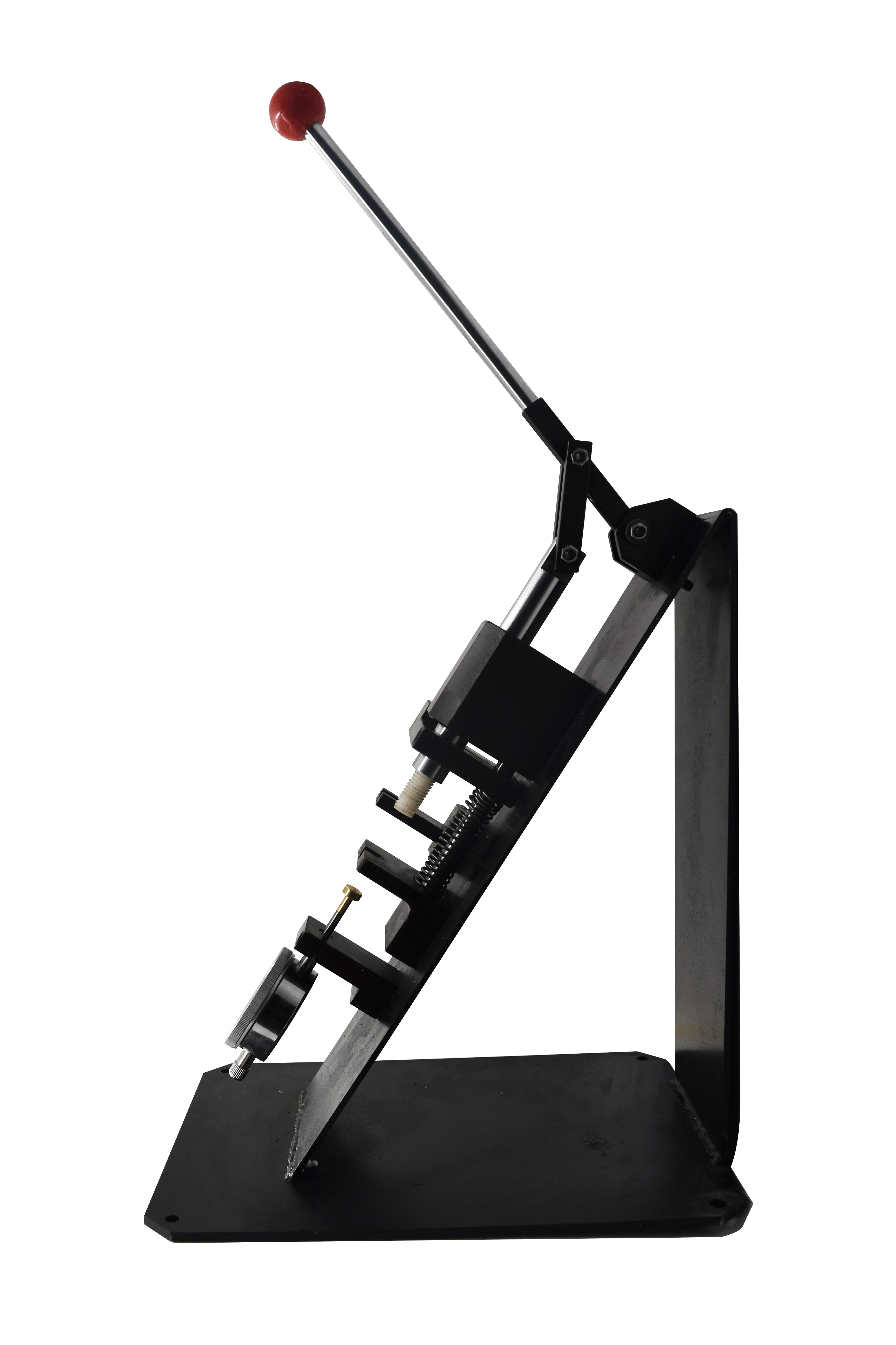 Ring setting machine for controlled bench-top pressing and inspection